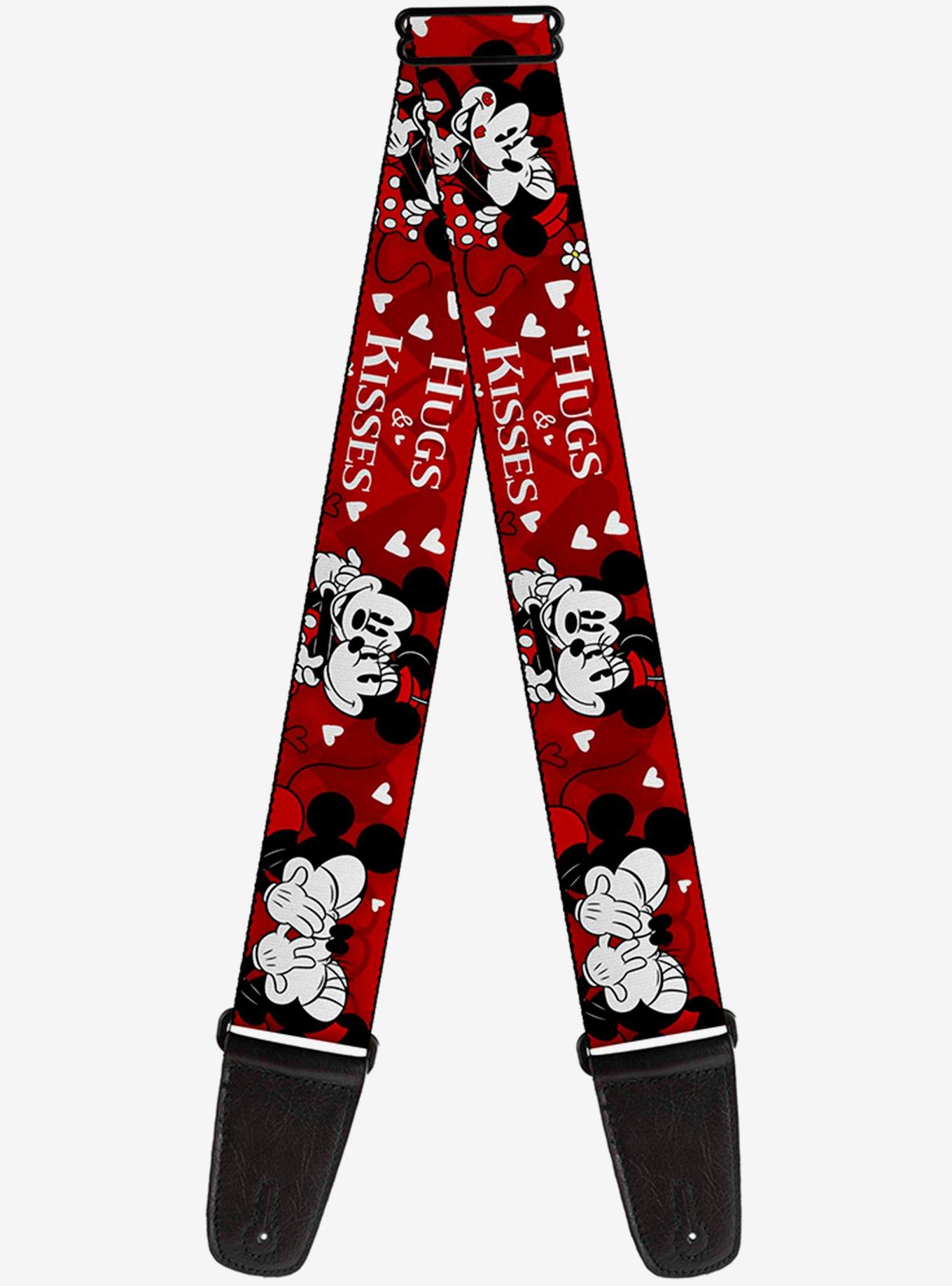 Disney Mickey Mouse and Minnie Hugs Kisses Poses Guitar Strap, , hi-res