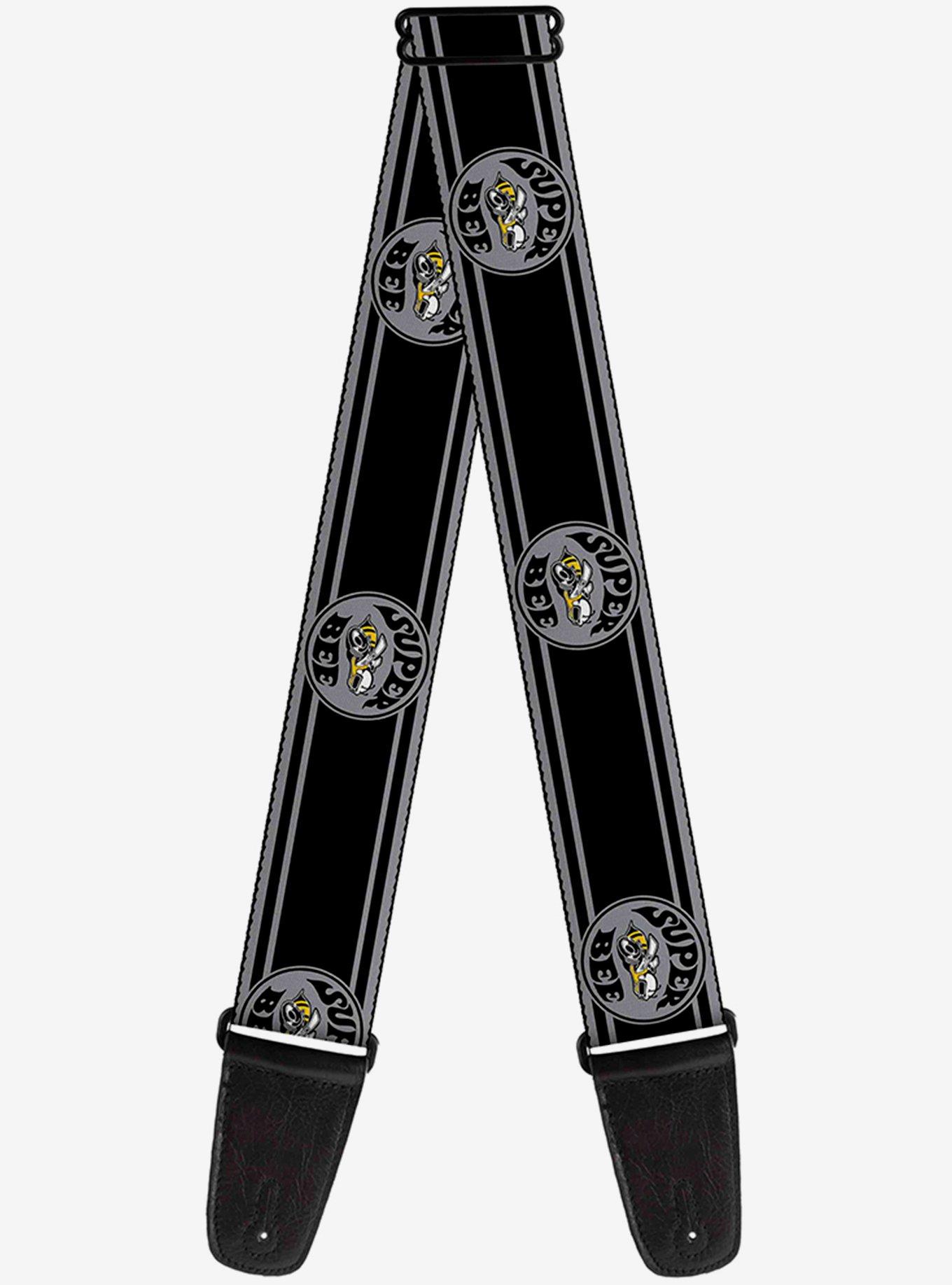 Super Bee Logo Stripes Guitar Strap, , hi-res