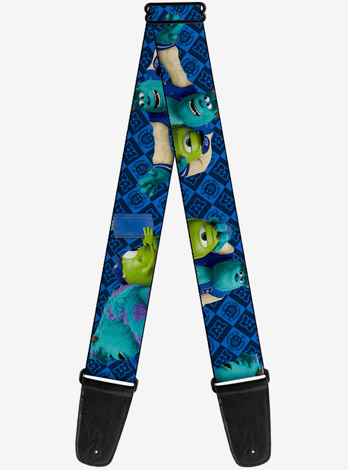 Disney Pixar Monsters University Sulley Mike Poses Checkered Guitar Strap, , hi-res