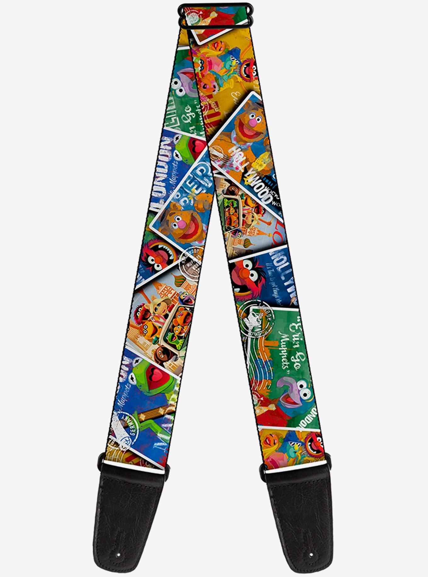 Muppets Postage Stamps Stacked Guitar Strap, , hi-res