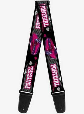 Mustang Pony Girl Tire Tread Guitar Strap, , hi-res