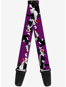 Looney Tunes Sylvester The Cat Poses Guitar Strap, , hi-res