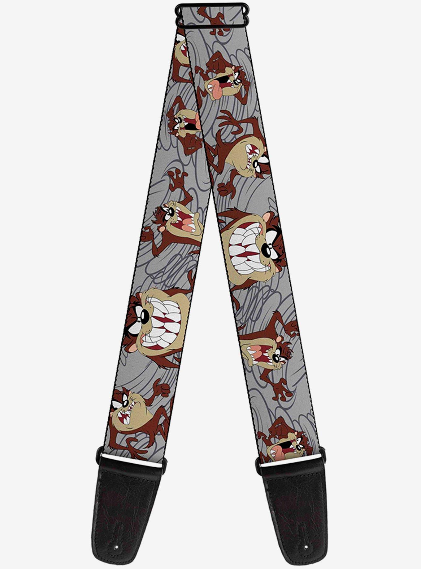 Looney Tunes Tasmanian Devil Swirl Guitar Strap, , hi-res