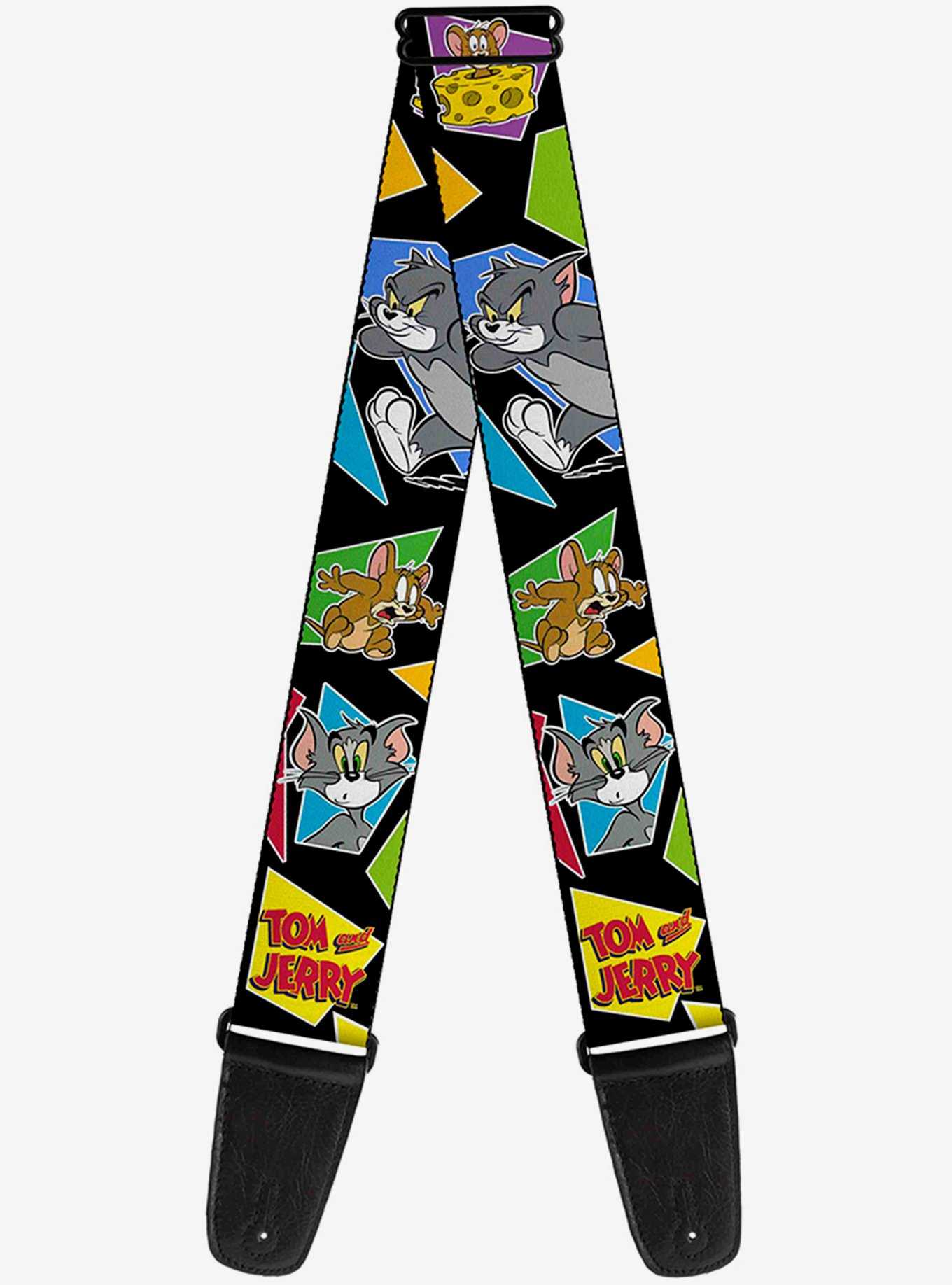 Tom and Jerry Poses Multicolor Guitar Strap, , hi-res