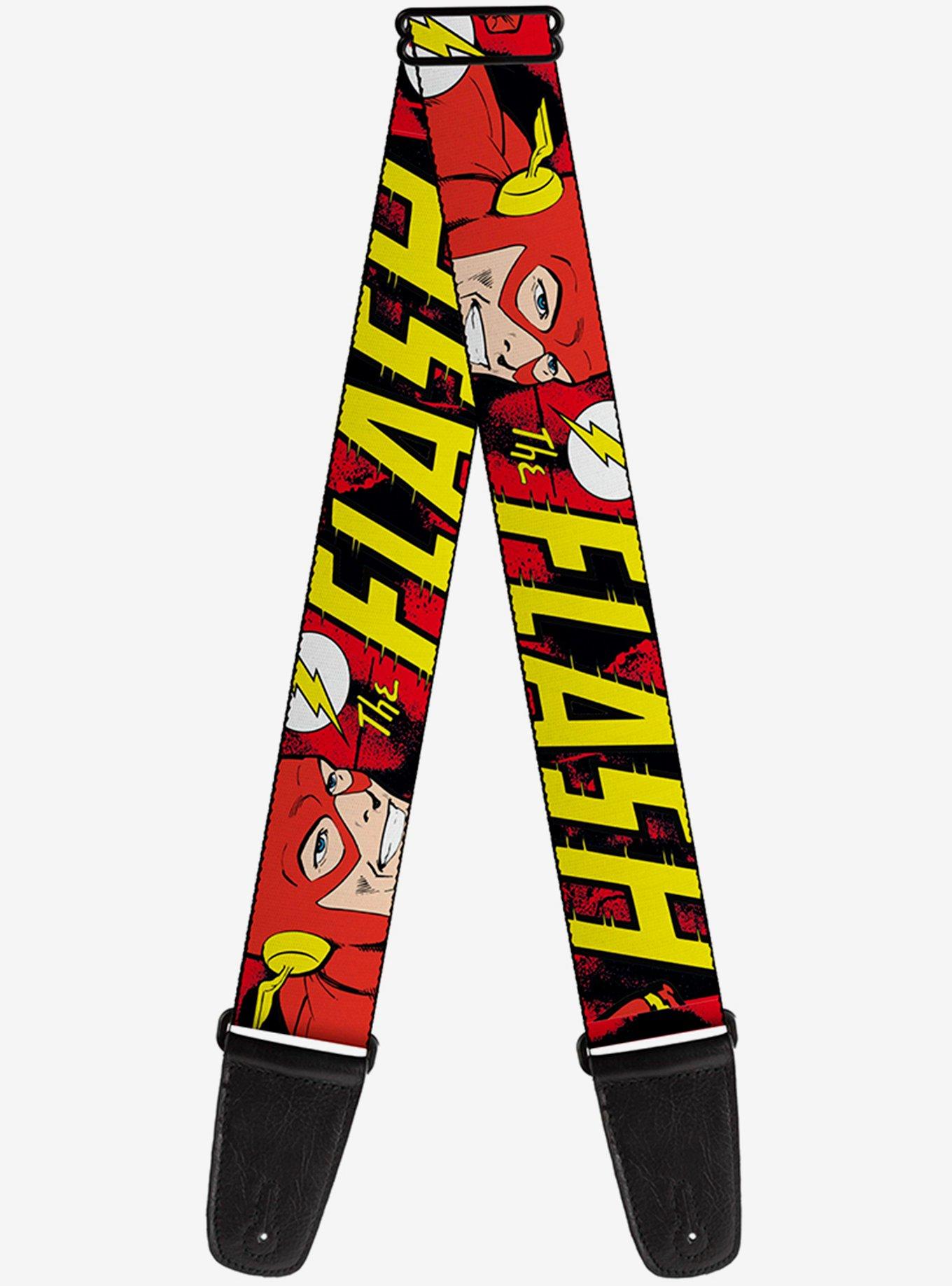 DC Comics The Flash In Action Guitar Strap, , hi-res