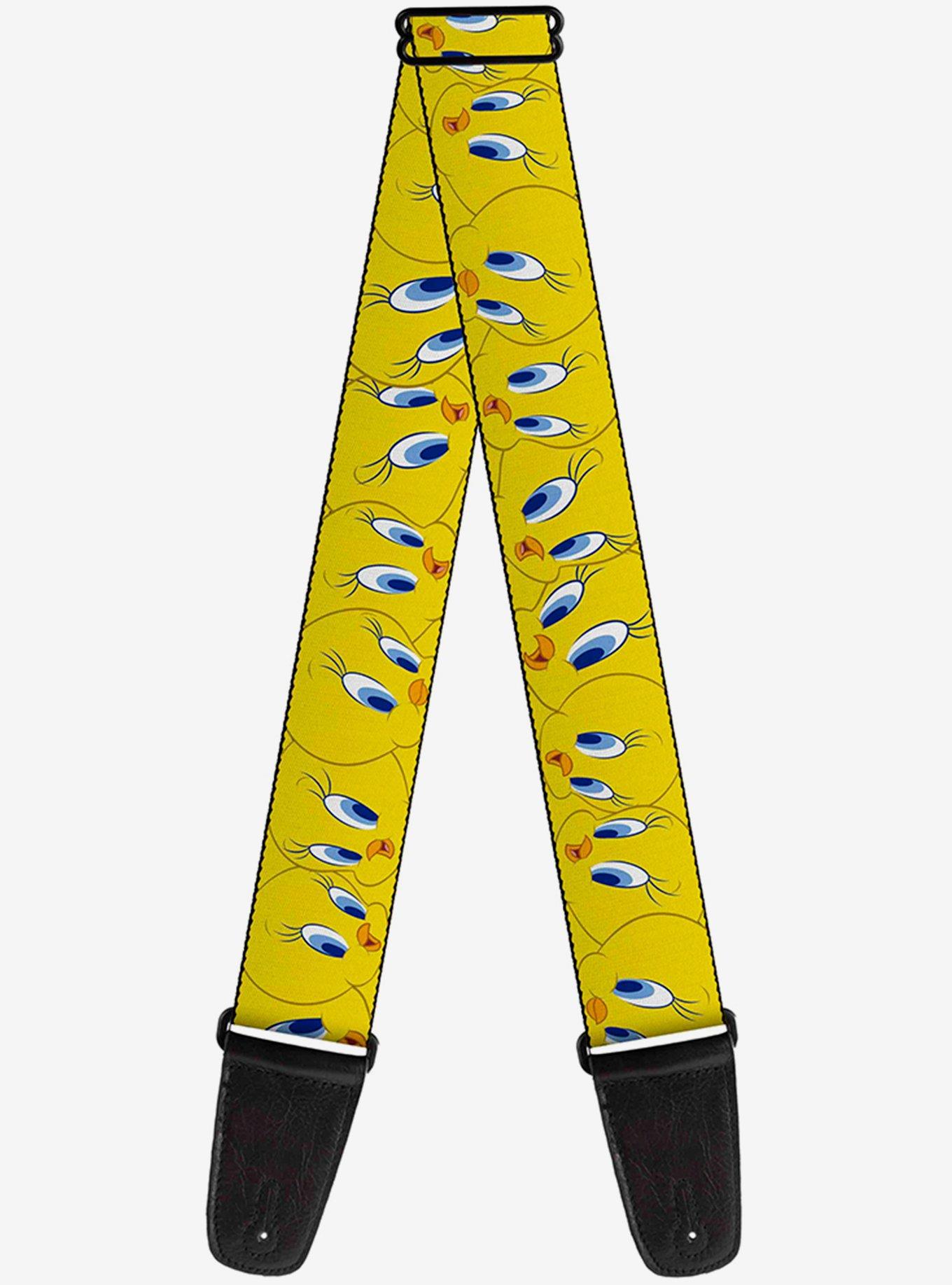 Looney Tunes Tweety Bird Expressions Yellow Guitar Strap, , hi-res