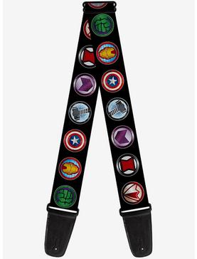 Marvel Avengers Icons Multicolor Guitar Strap, , hi-res