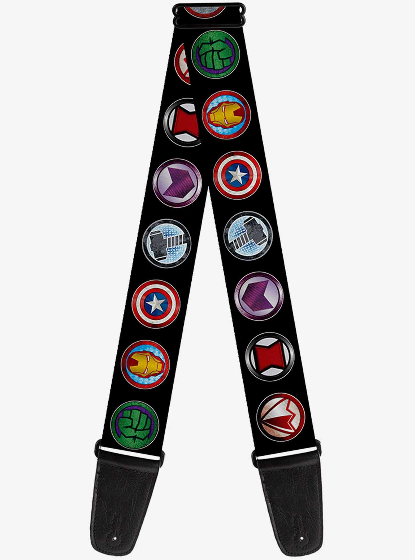 Marvel Avengers Icons Multicolor Guitar Strap, , hi-res