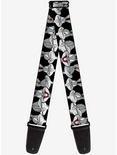 Looney Tunes Bugs Bunny Close Up Expressions Guitar Strap, , hi-res