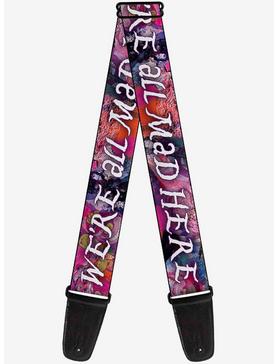 Disney Alice in Wonderland Cheshire Cat We're All Mad Here Guitar Strap, , hi-res