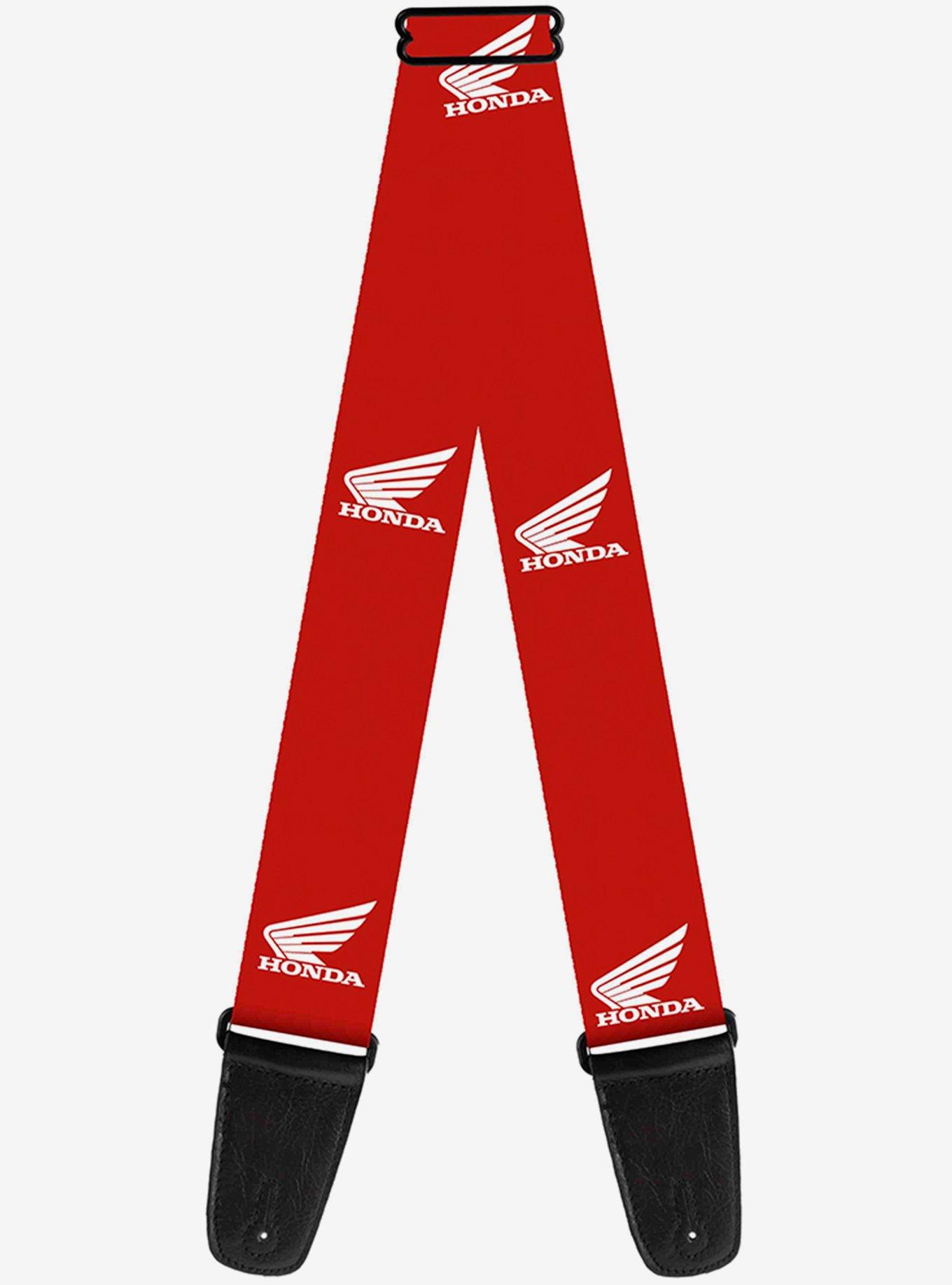 Honda Motorcycle Red White Guitar Strap, , hi-res