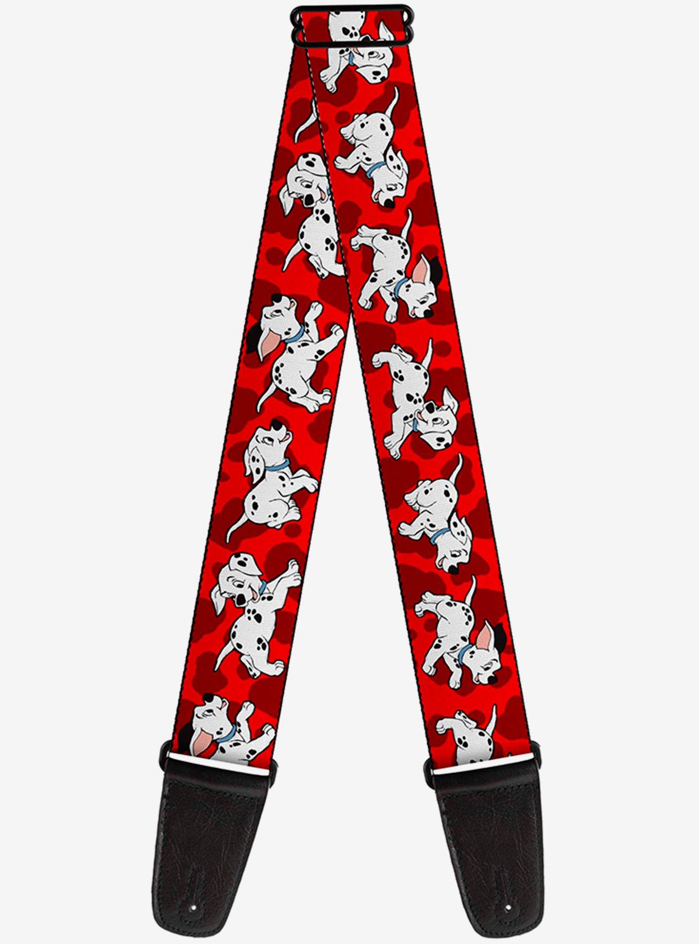 Disney 101 Dalmatians Running Paws Guitar Strap Red, , hi-res