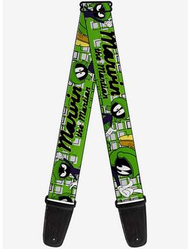 Plus Size Looney Tunes Marvin the Martian Poses Guitar Strap, , hi-res