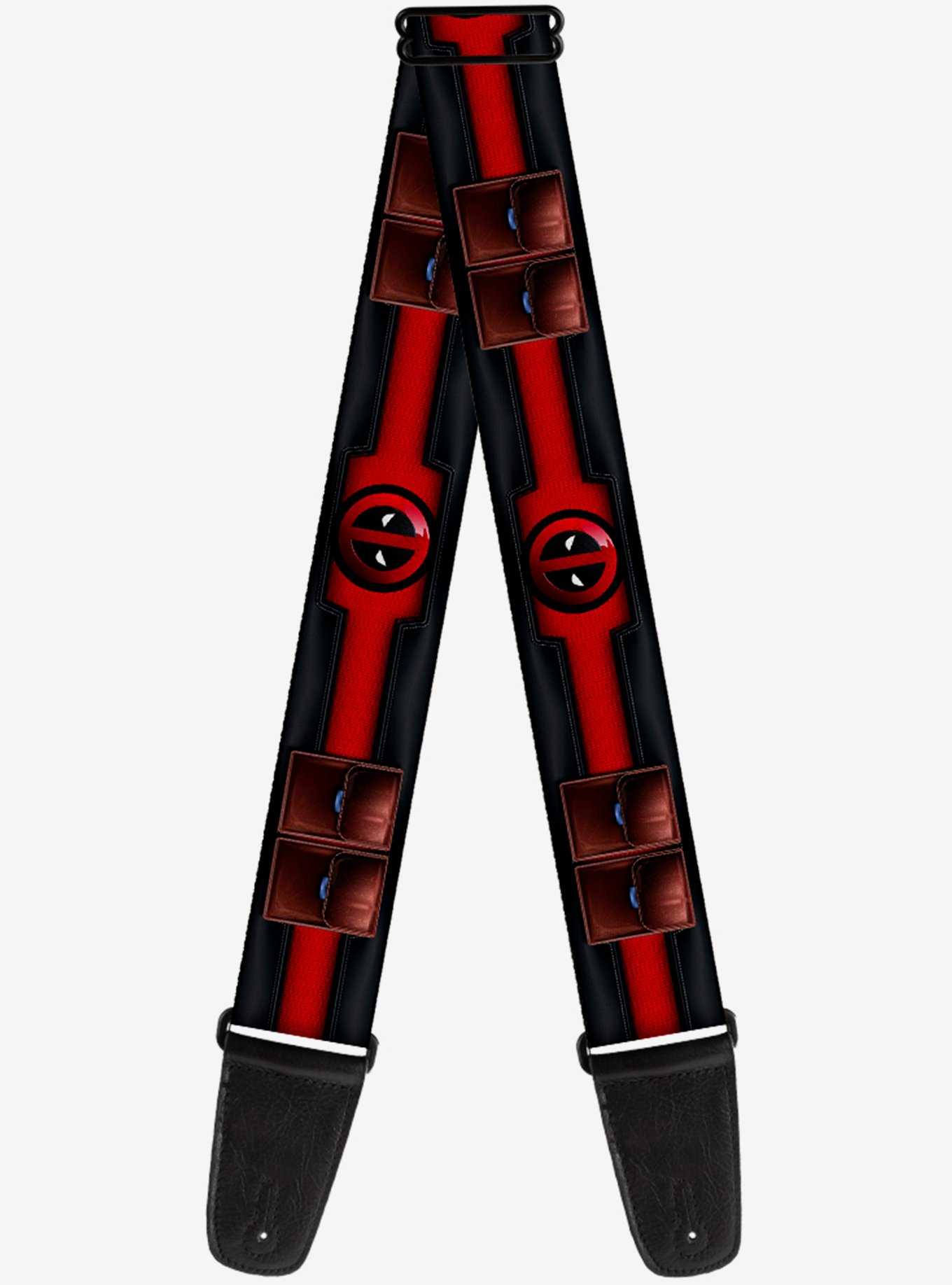 Marvel Deadpool Utility Belt Logo Pockets Guitar Strap, , hi-res