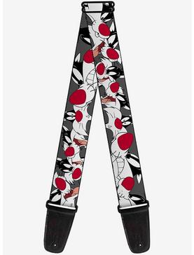Looney Tunes Sylvester The Cat Expressions Gray Guitar Strap, , hi-res