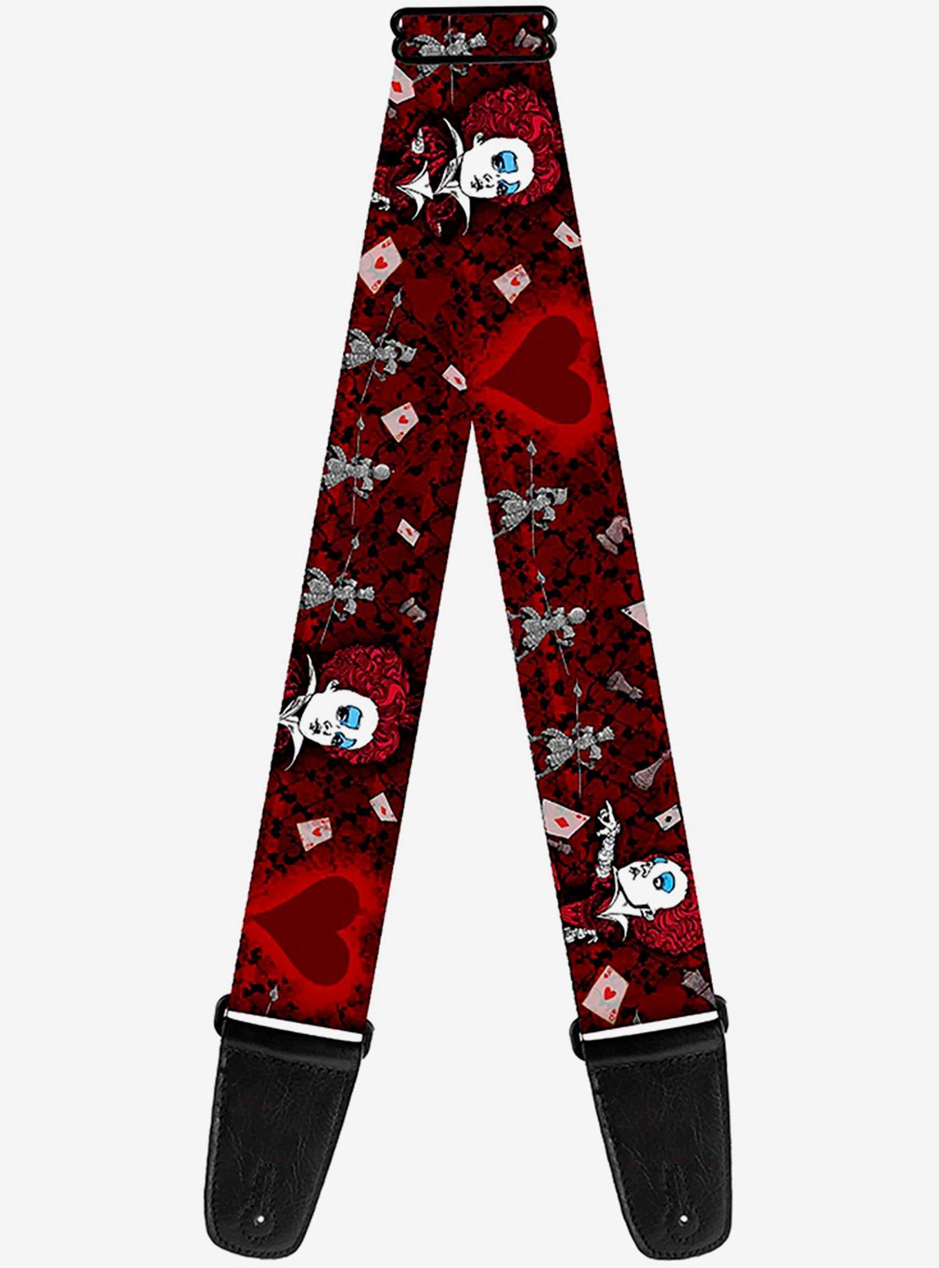 Disney Alice in Wonderland Queen of Hearts Poses Guitar Strap, , hi-res