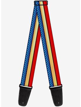 DC Comics Wonder Woman Stripe Stars Guitar Strap, , hi-res