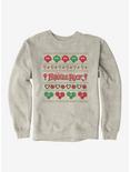 Jim Henson's Fraggle Rock Ugly Christmas Sweater Pattern Sweatshirt, , hi-res
