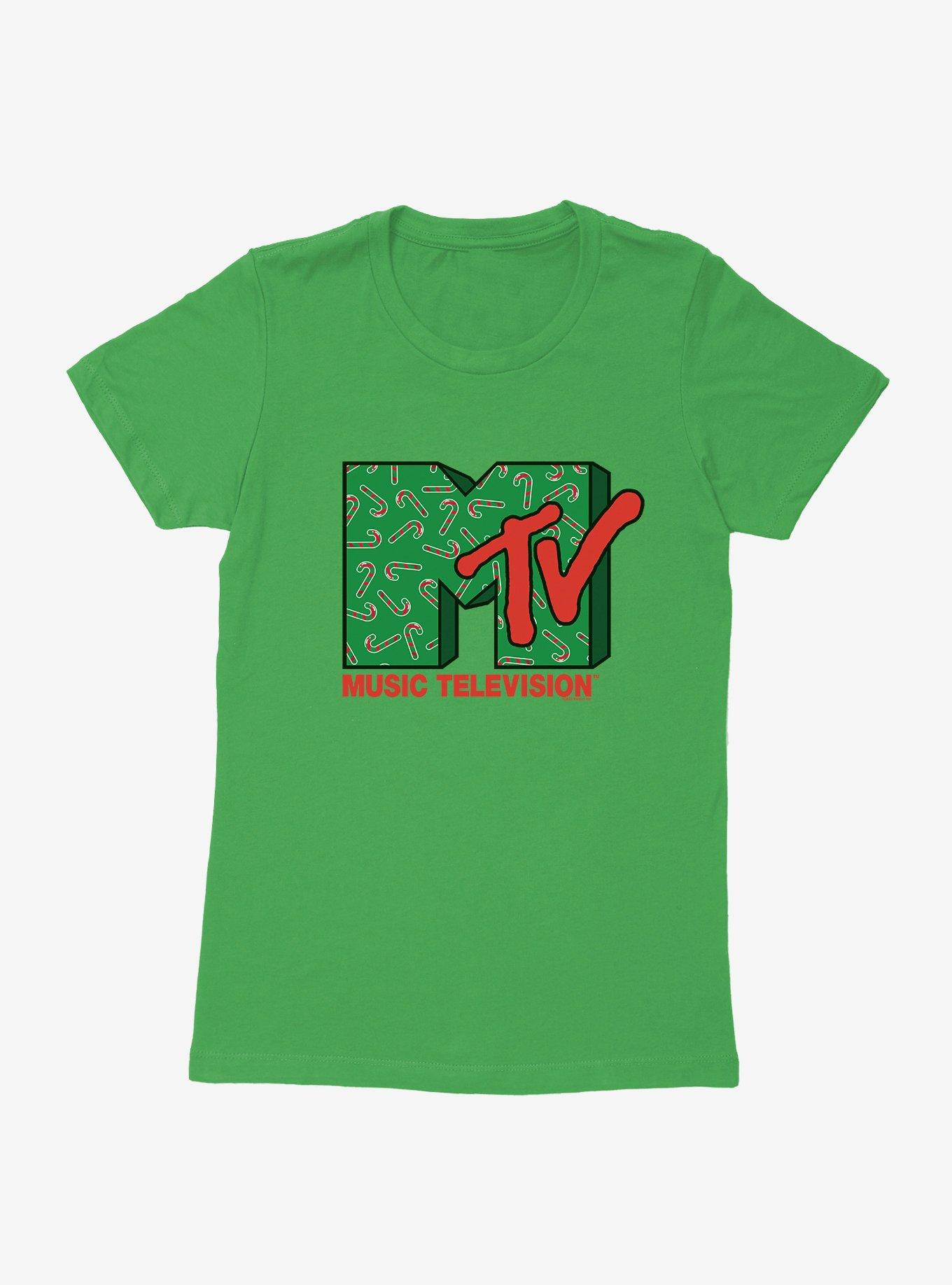 MTV Candy Canes Logo Womens T-Shirt