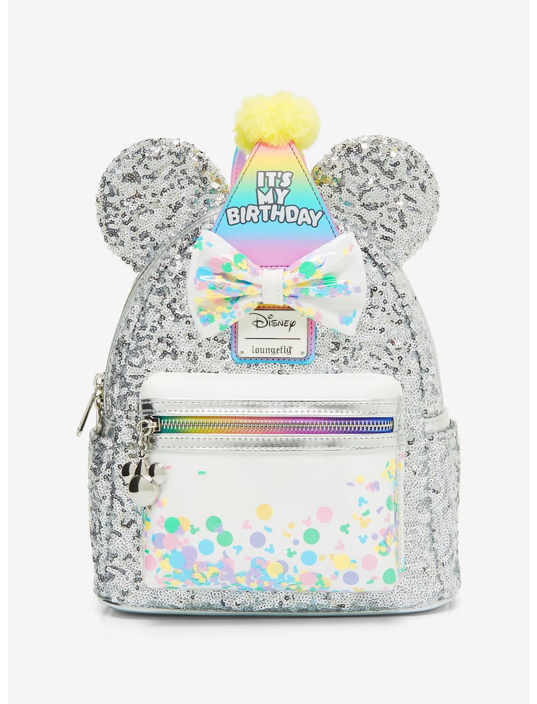 Loungefly Disney Mickey Mouse & Friends Birthday Sequined Mini Backpack