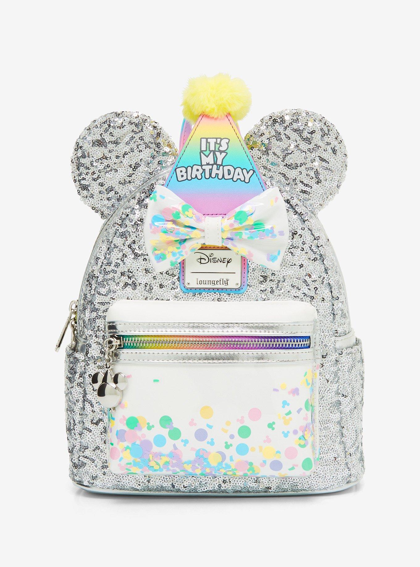 Loungefly Disney Mickey Mouse & Friends Birthday Sequined Mini Backpack