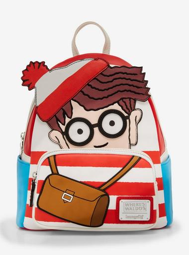 Loungefly Red and Blue Where\'s Waldo Kids Backpack m_69477bfec4e7b48071fbe730.jpg main image 3