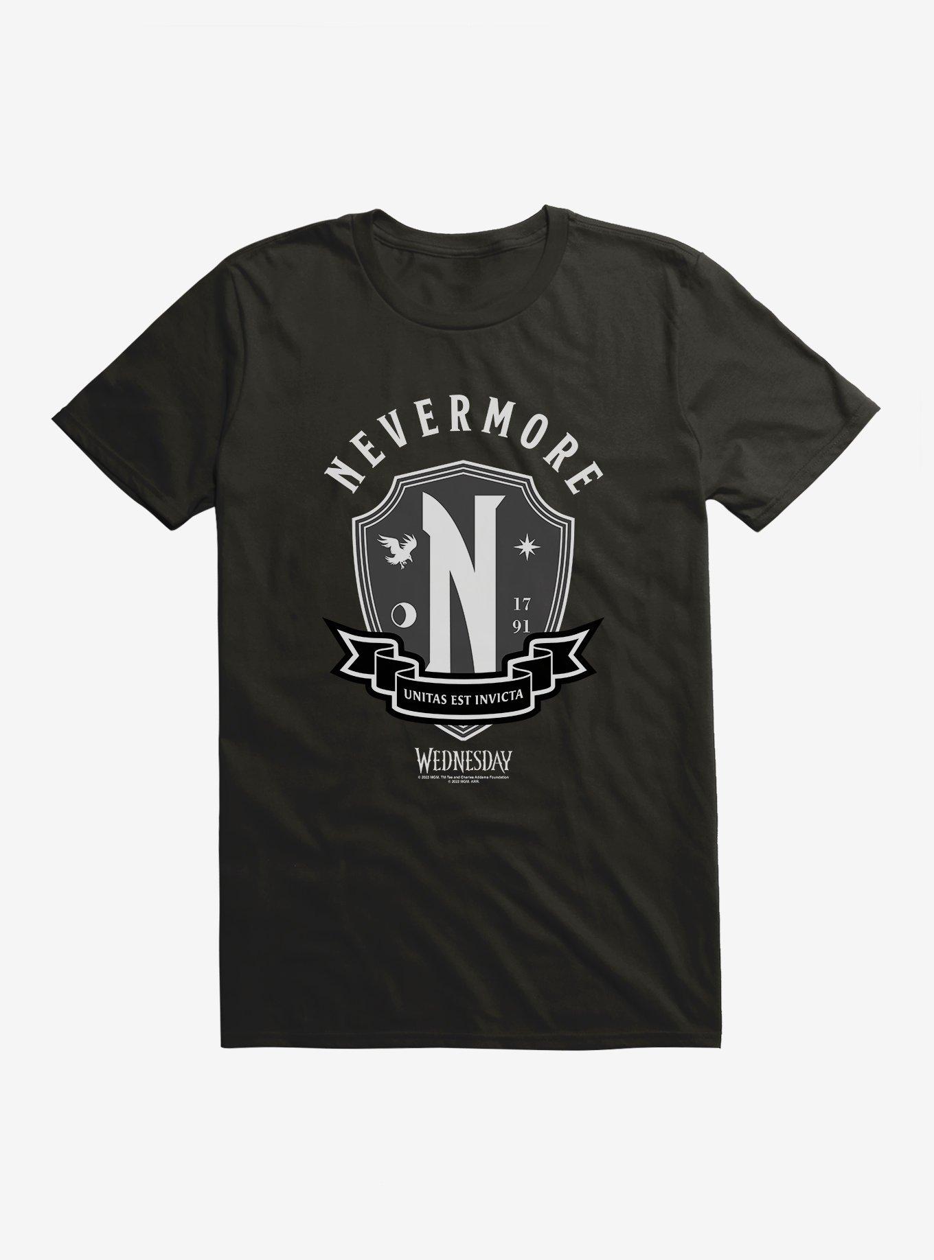 THRDLESS Wednesday Nevermore Academy Emblem T-Shirt