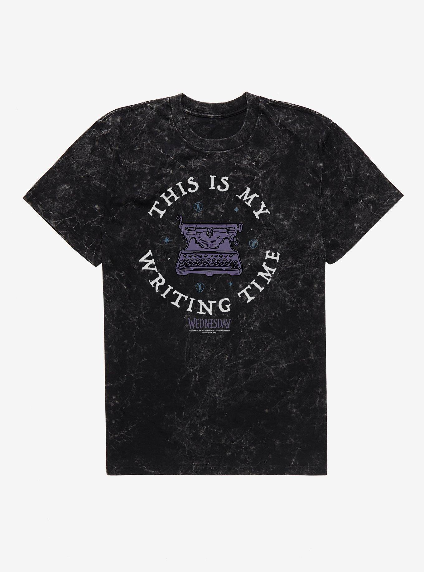 Wednesday This Is My Writing Time Mineral Wash T-Shirt, , hi-res