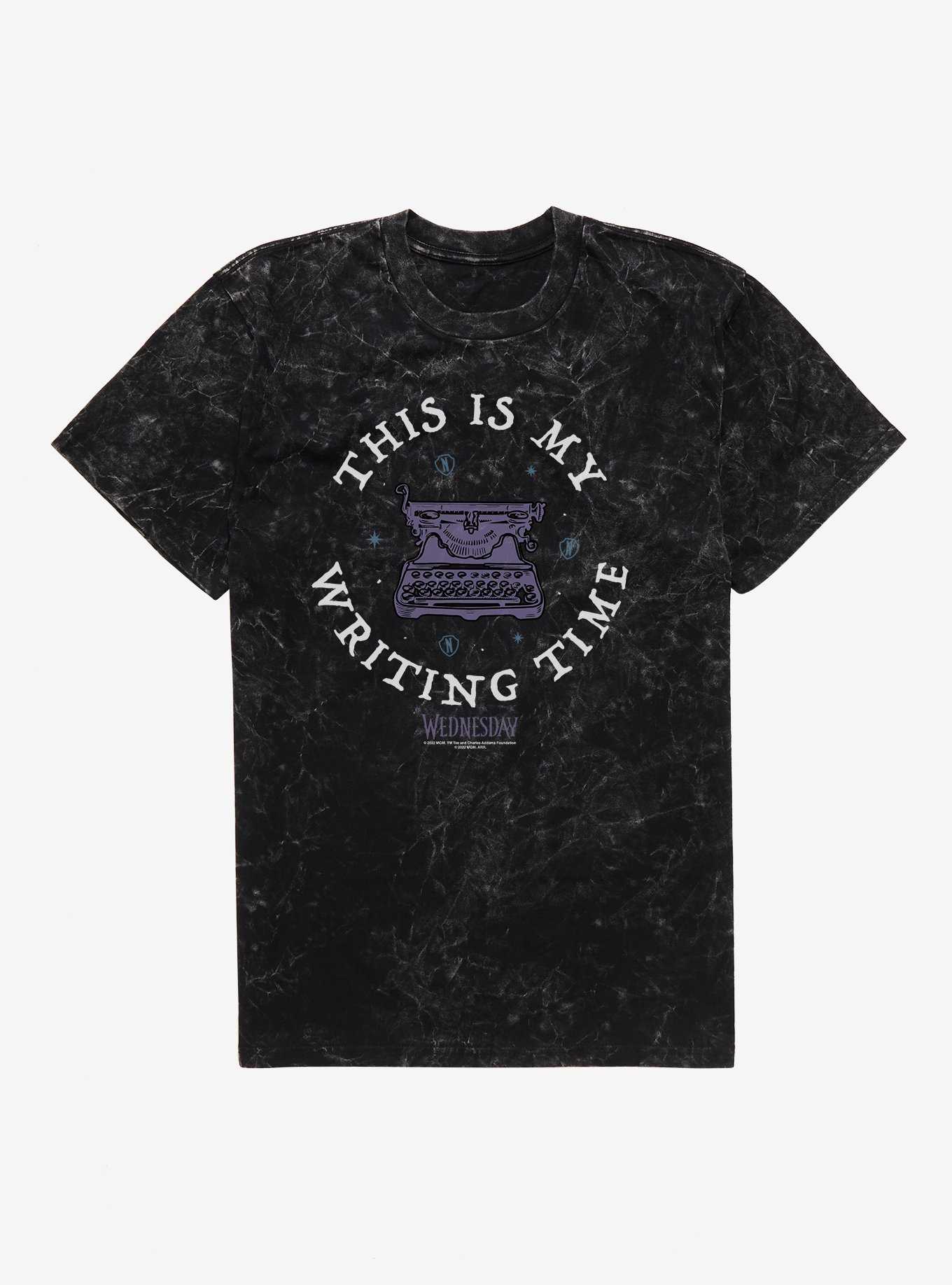 Wednesday This Is My Writing Time Mineral Wash T-Shirt, , hi-res