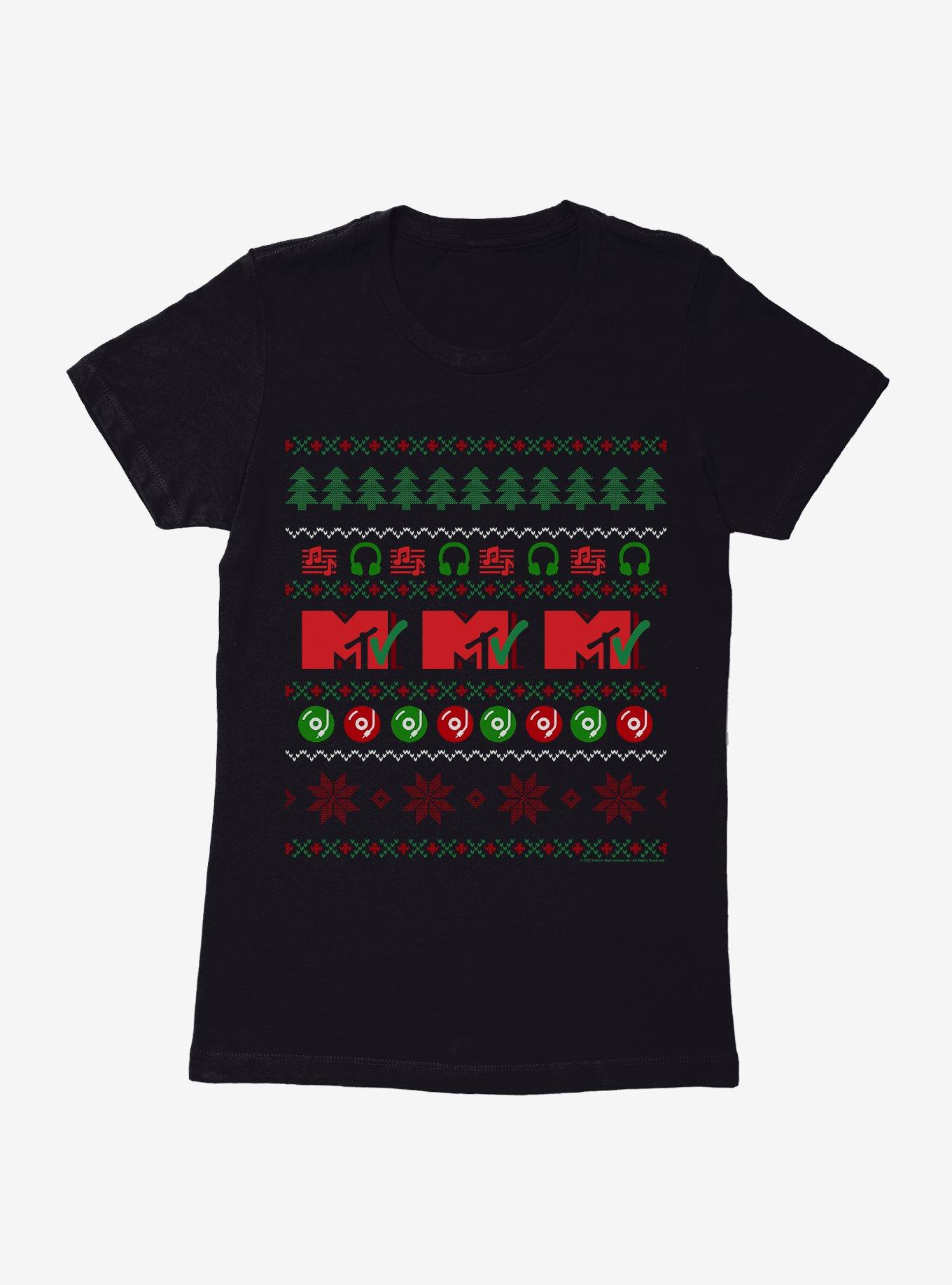MTV Ugly Christmas Sweater Womens T-Shirt