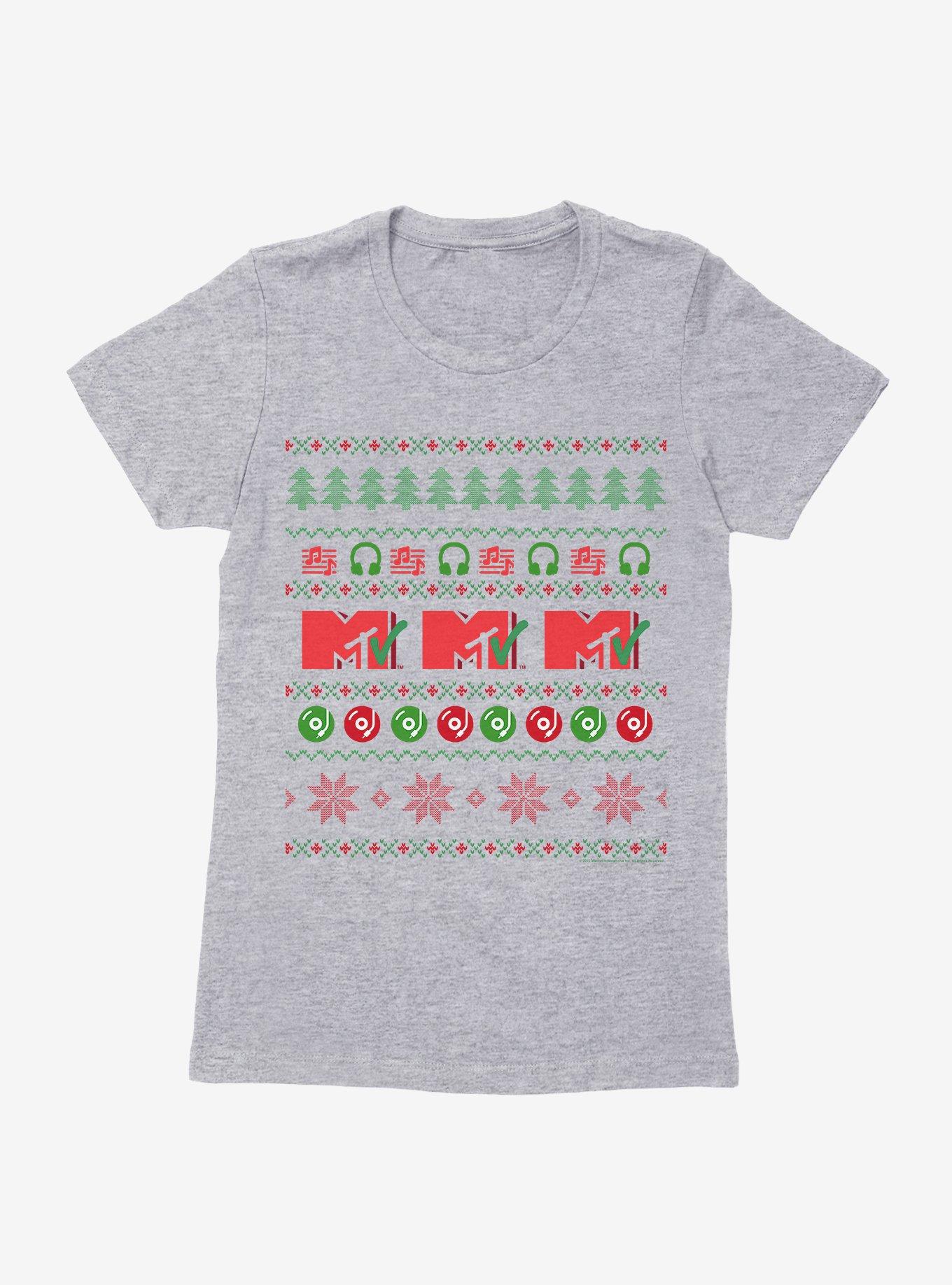 MTV Ugly Christmas Sweater Womens T-Shirt
