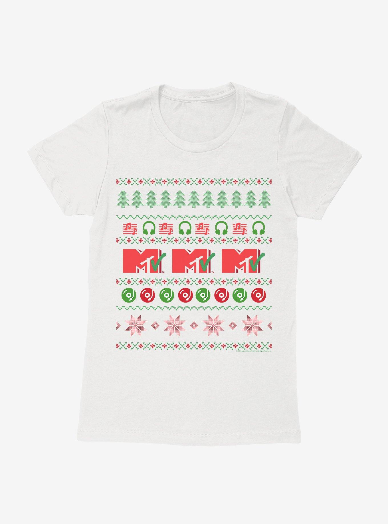 MTV Ugly Christmas Sweater Womens T-Shirt