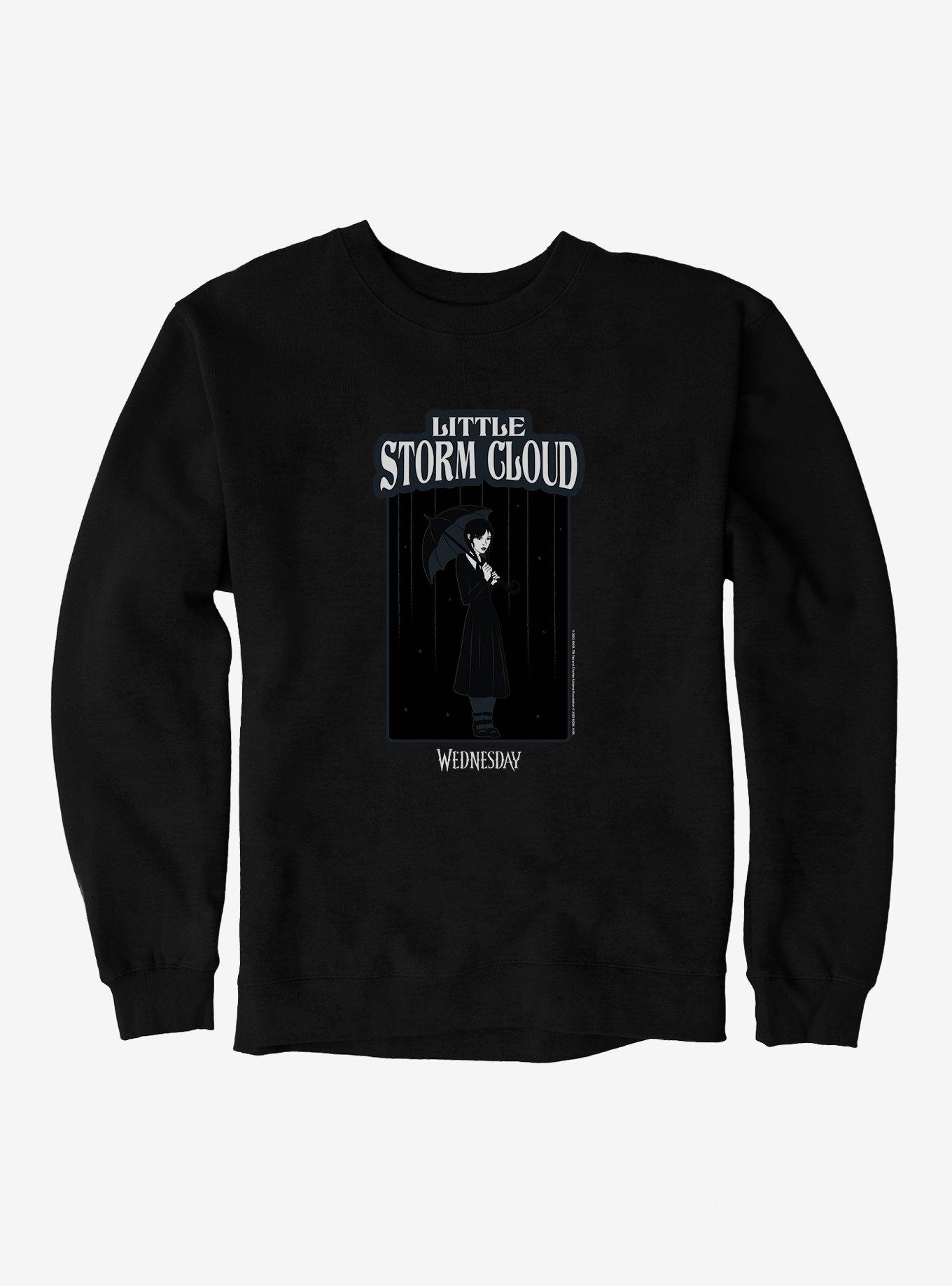 Wednesday Little Storm Cloud Portrait Sweatshirt, , hi-res