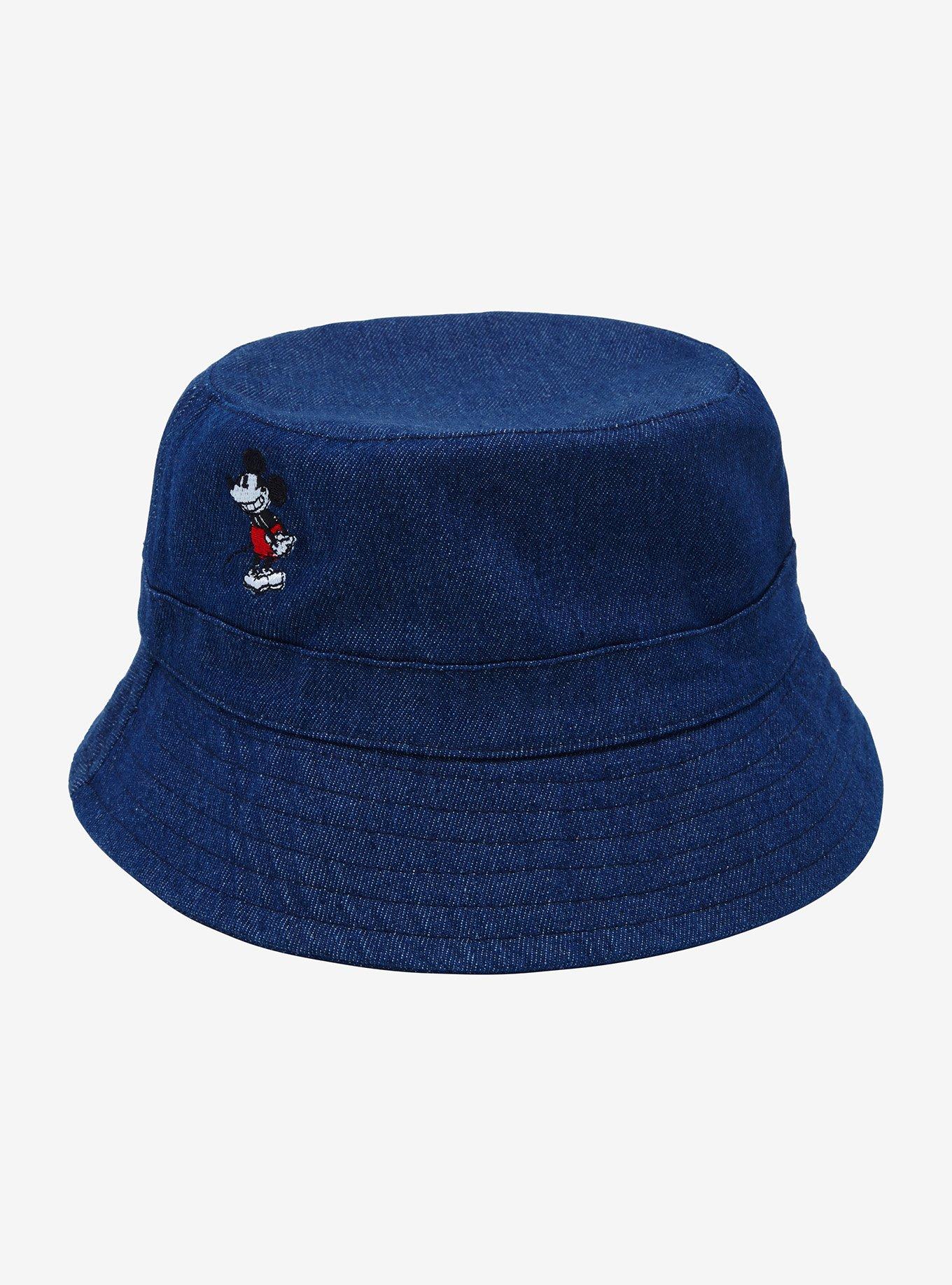 Disney Mickey Mouse Embroidered Denim Bucket Hat, , hi-res