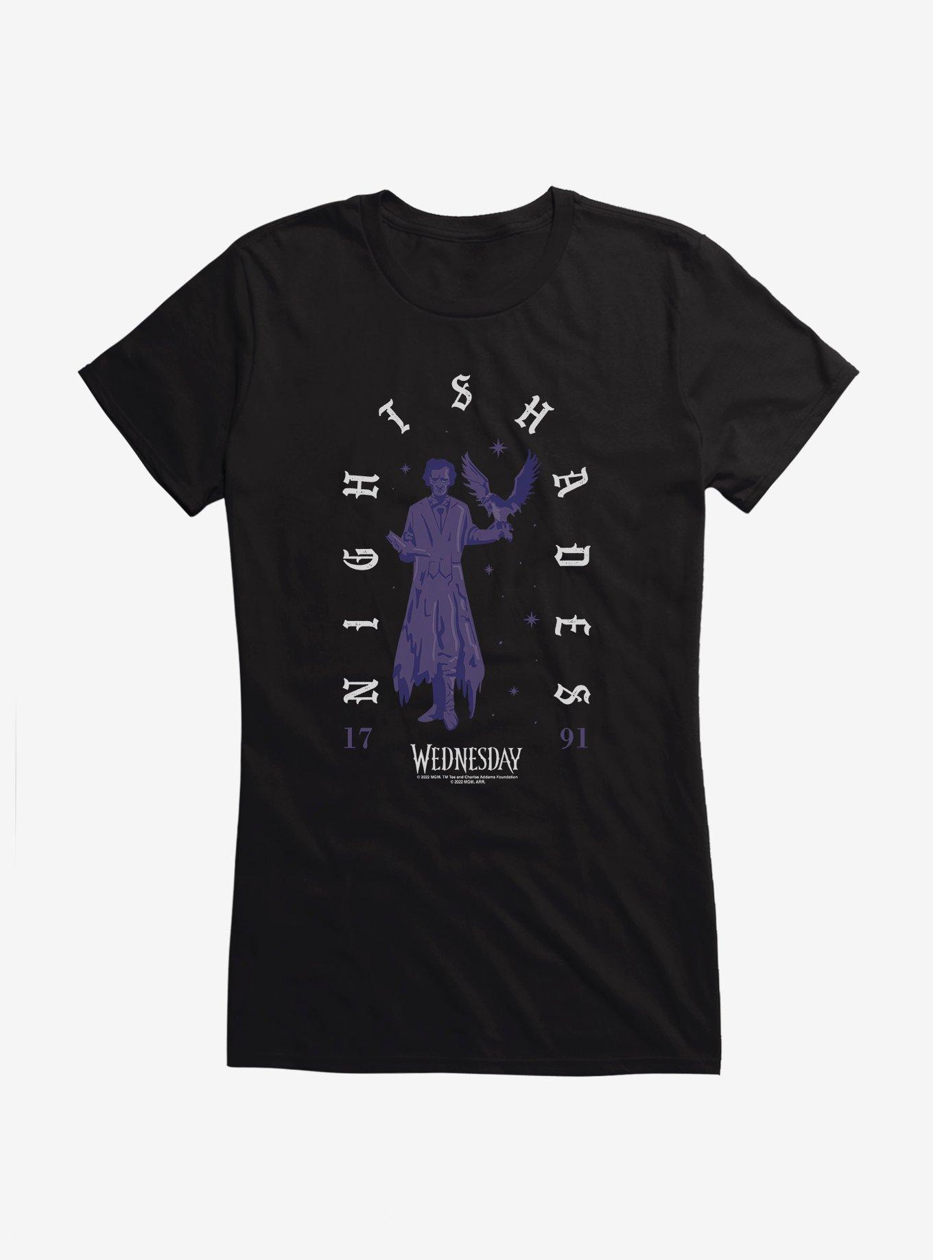 Wednesday Nightshades Girls T-Shirt, BLACK, hi-res