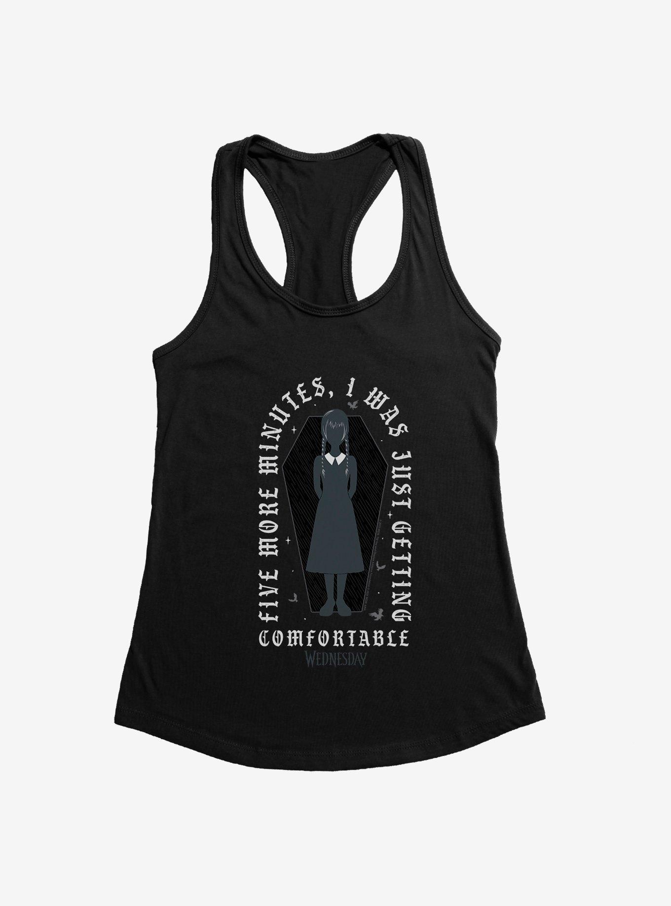 Wednesday Morgue Comfort Girls Tank, BLACK, hi-res