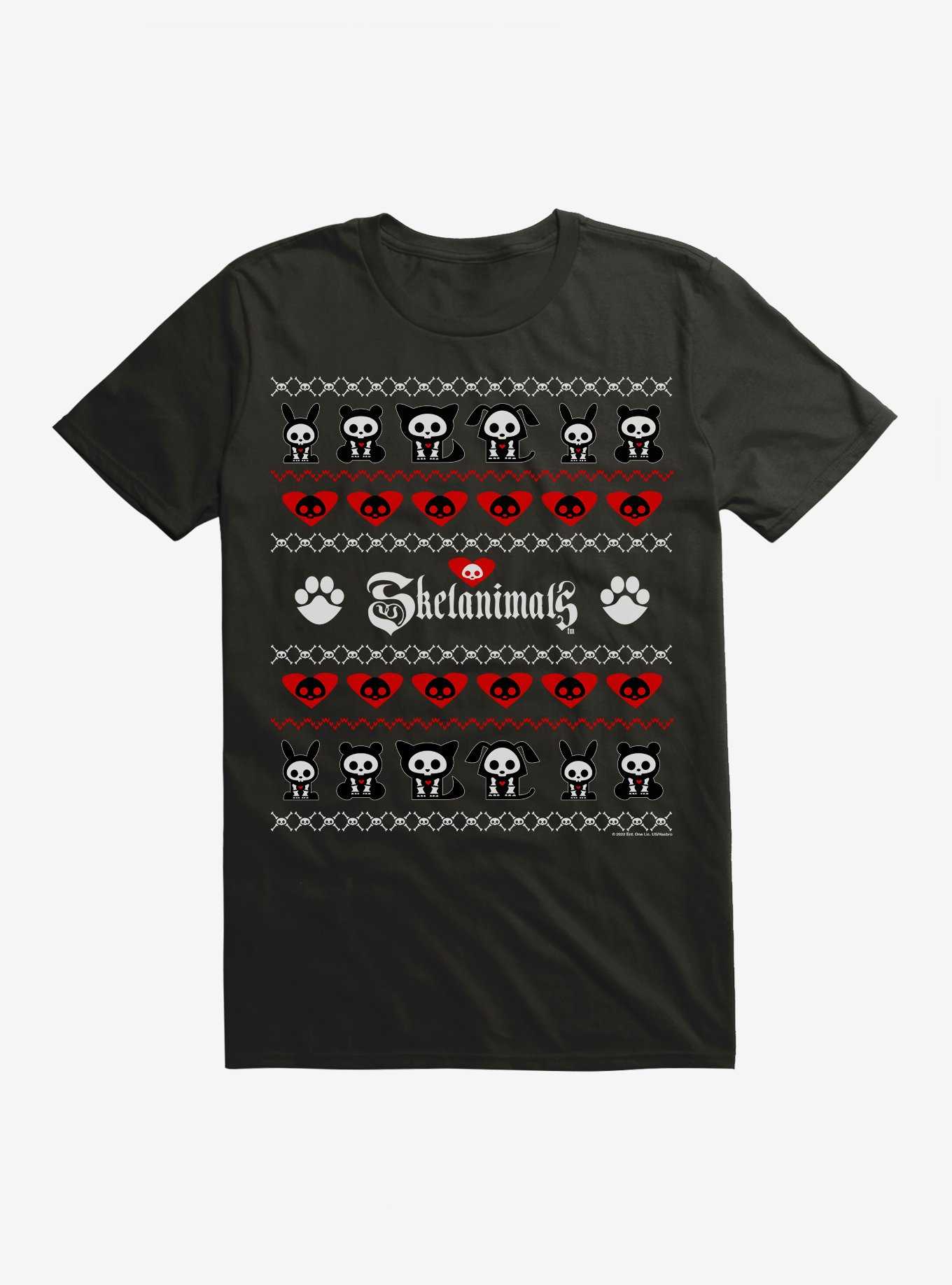 Skelanimals Ugly Christmas Sweater T-Shirt, , hi-res