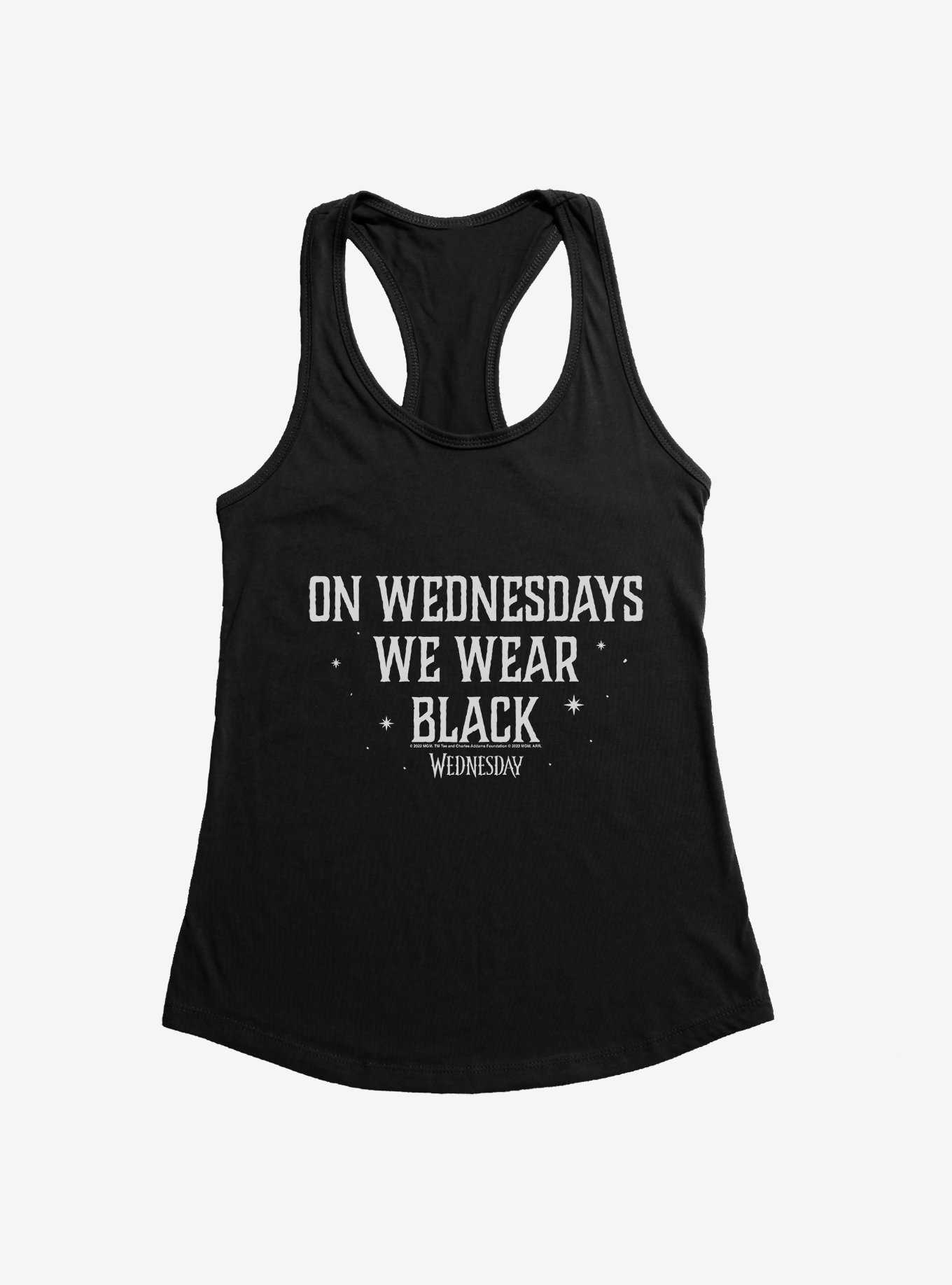 Wednesday On Wednesdays We Wear Black Girls Tank, , hi-res