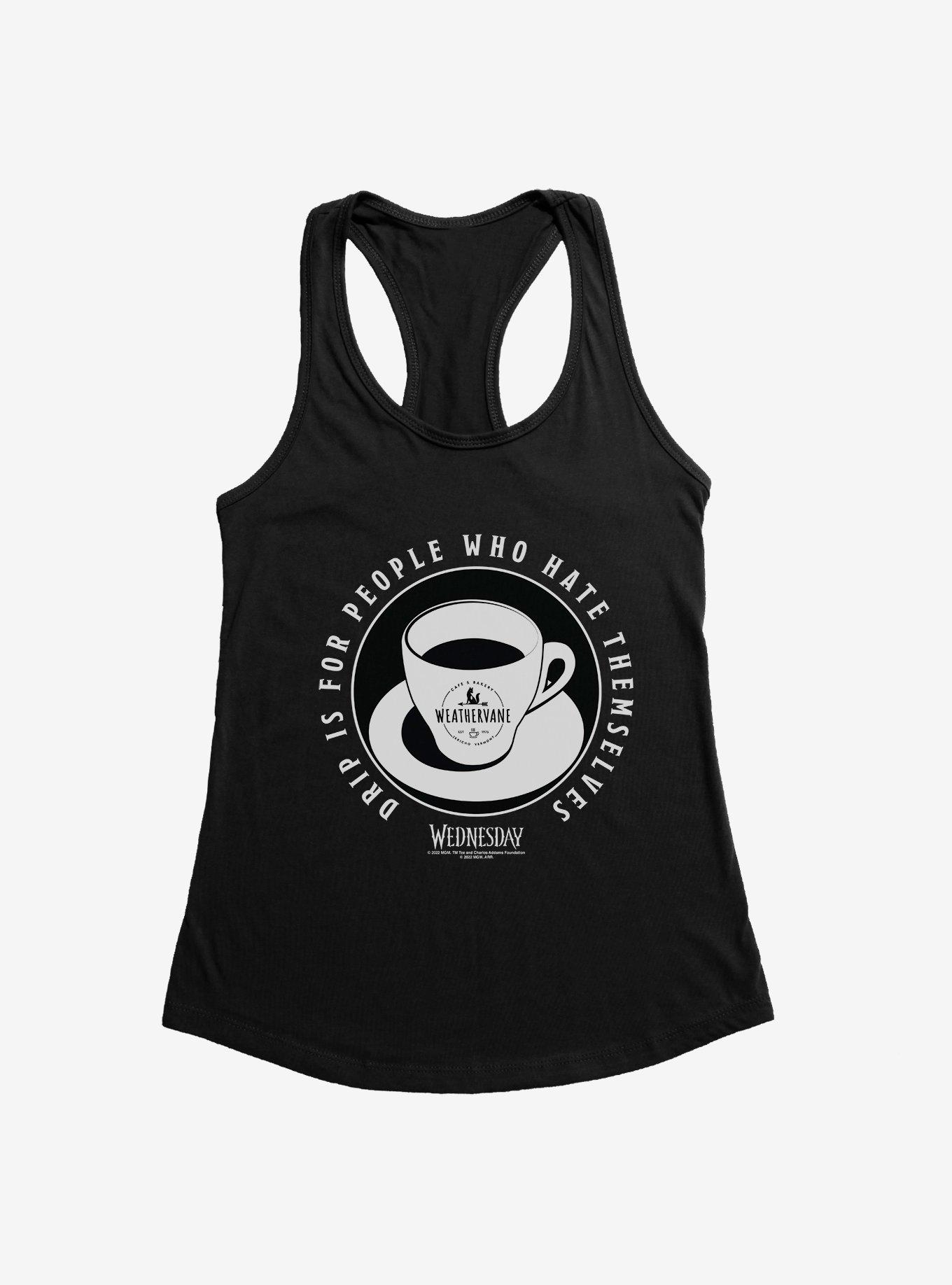 Wednesday Weathervane Drip Coffee Girls Tank, , hi-res