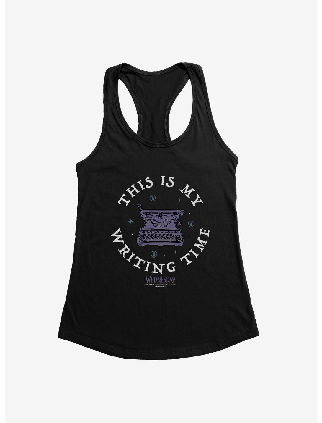 Wednesday This Is My Writing Time Girls Tank, BLACK, hi-res