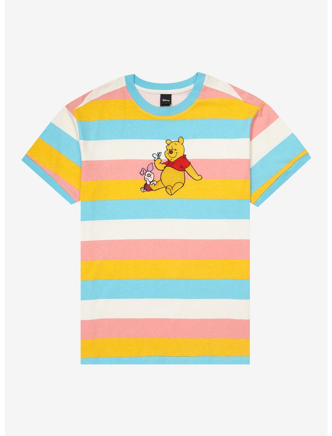 Disney Winnie The Pooh Duo Stripe Girls Ringer T-Shirt, MULTI, hi-res