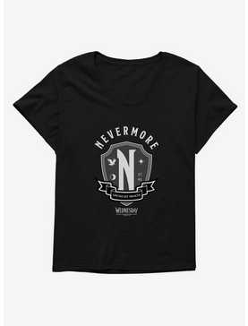 Wednesday Nevermore Academy Emblem Womens T-Shirt Plus Size, , hi-res