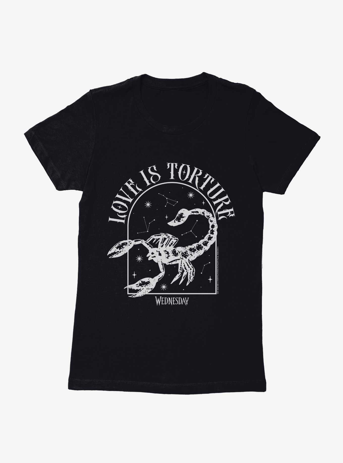 Wednesday Love Is Torture Womens T-Shirt, , hi-res