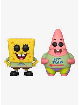 Funko SpongeBob SquarePants Pop! Animation SpongeBob & Patrick Vinyl Figure Set Hot Topic Exclusive, , hi-res