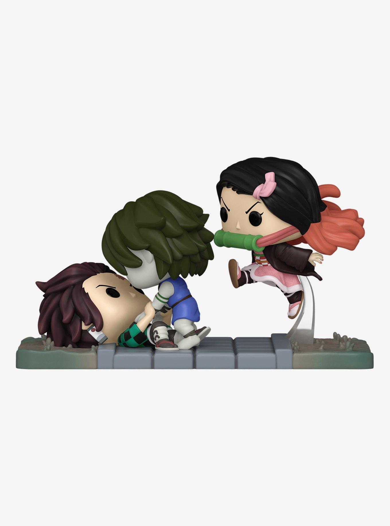 Funko Demon Slayer: Kimetsu No Yaiba Pop Moment Tanjiro & Nezuko Vs. Temple  Demon Vinyl Figure Hot Topic Exclusive