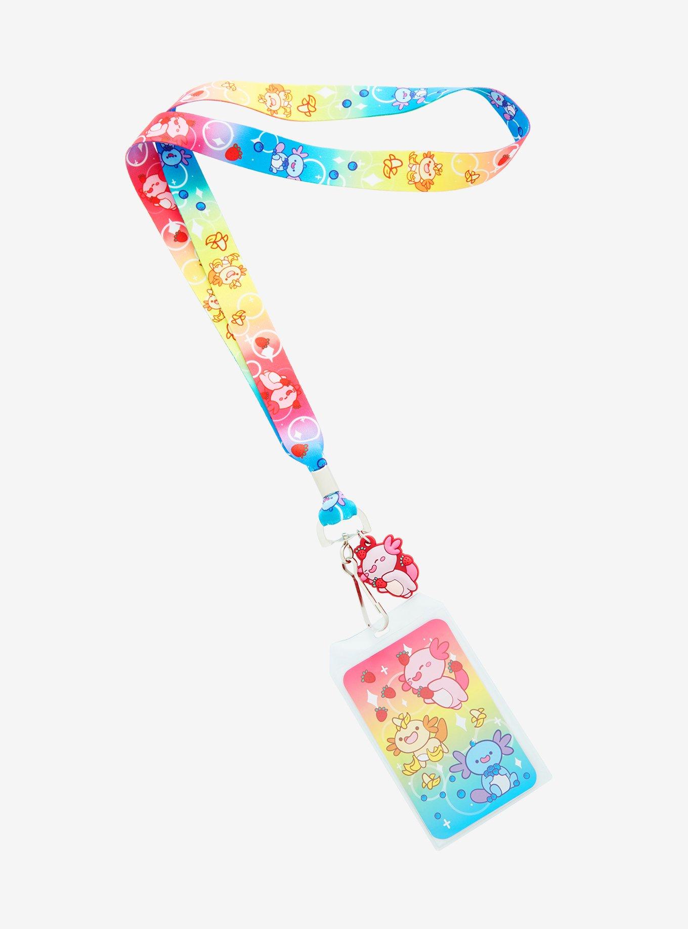Fruit Axolotls Allover Print Lanyard - BoxLunch Exclusive, , hi-res