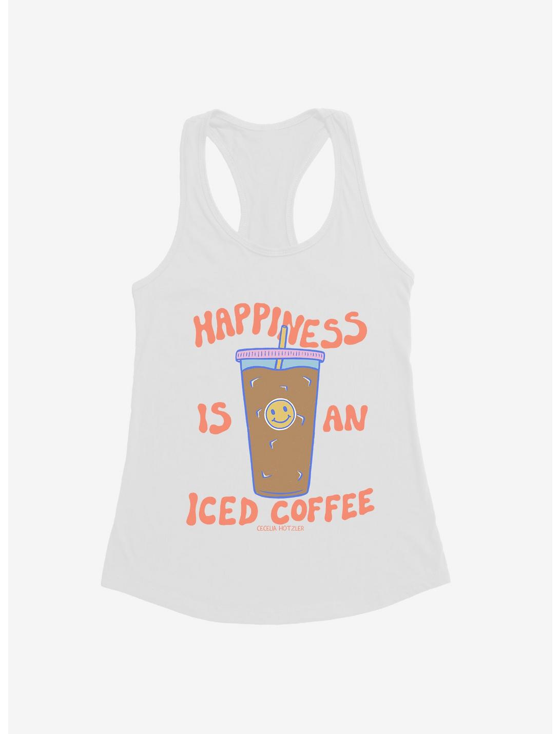 HT Creators: Cecelia Hotzler Happiness Is An Iced Coffee Girls Tank, , hi-res