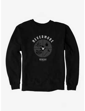 Wednesday Nevermore Icon Set Sweatshirt, , hi-res