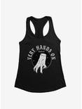 Wednesday The Thing Very Hands On Womens Tank Top, BLACK, hi-res