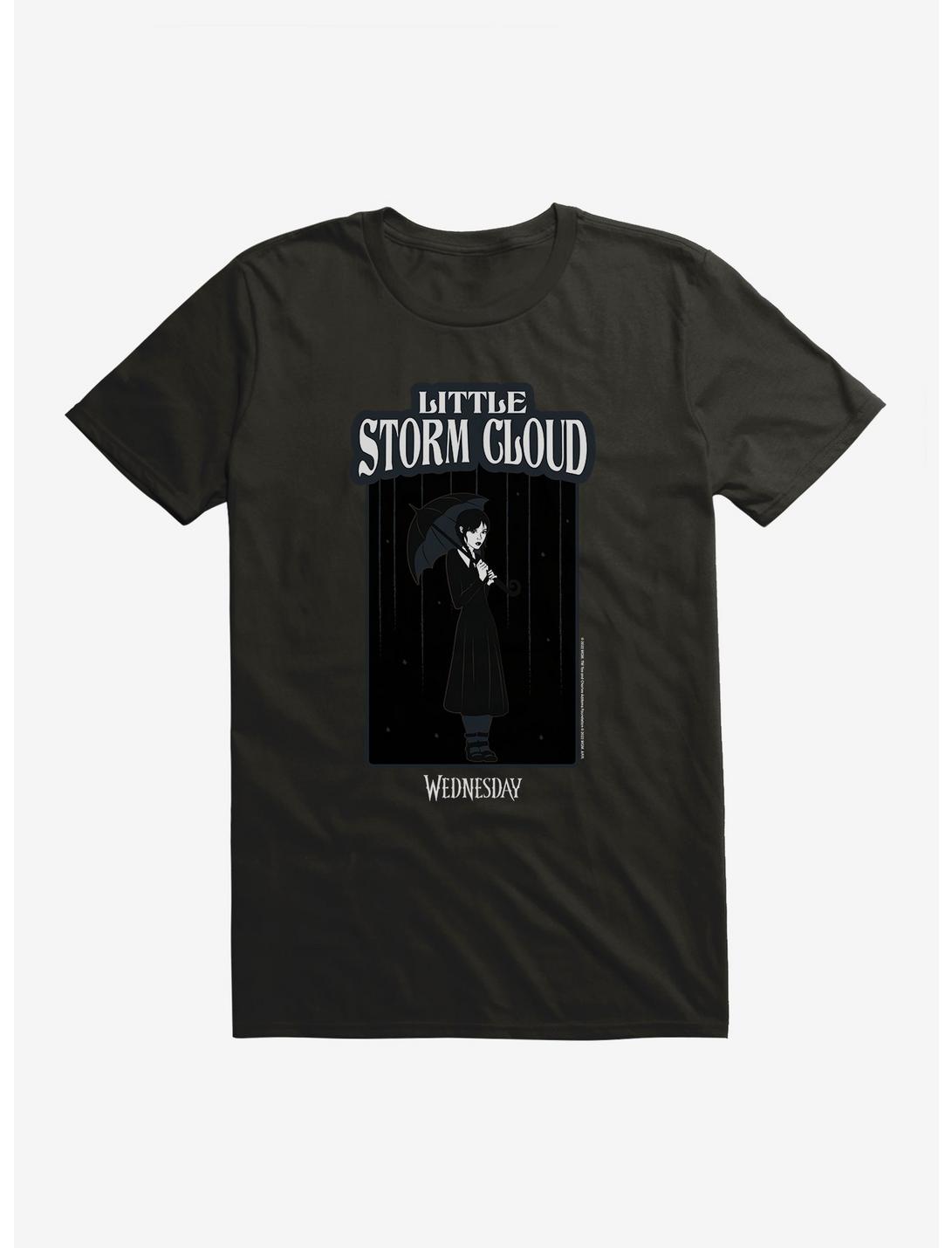 Wednesday Little Storm Cloud Portrait T-Shirt, BLACK, hi-res